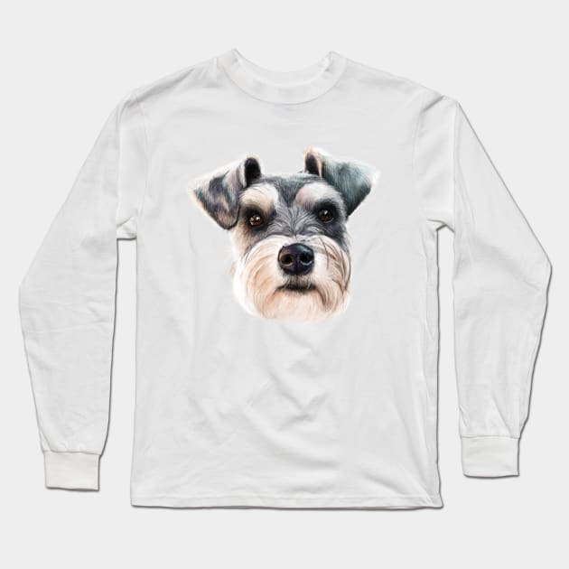 The Miniature Schnauzer Long Sleeve T-Shirt by Elspeth Rose Design